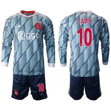 Tenue Ajax Amsterdam Dusan Tadic 10 Enfant Exterieur 2020-2021 Maillot de Foot ML